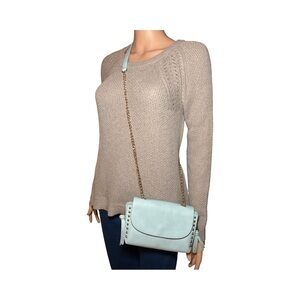 Light Blue Crossbody Bag Studded